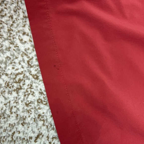 Fjallraven Dress Womens Medium Red Short Sleeve Ovik Lite Outdoor Hiking Travel - Picture 5 of 12